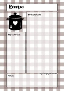 Receta Mosaico Marrón