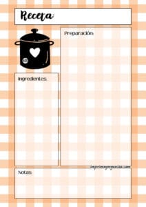Receta Mosaico Naranja