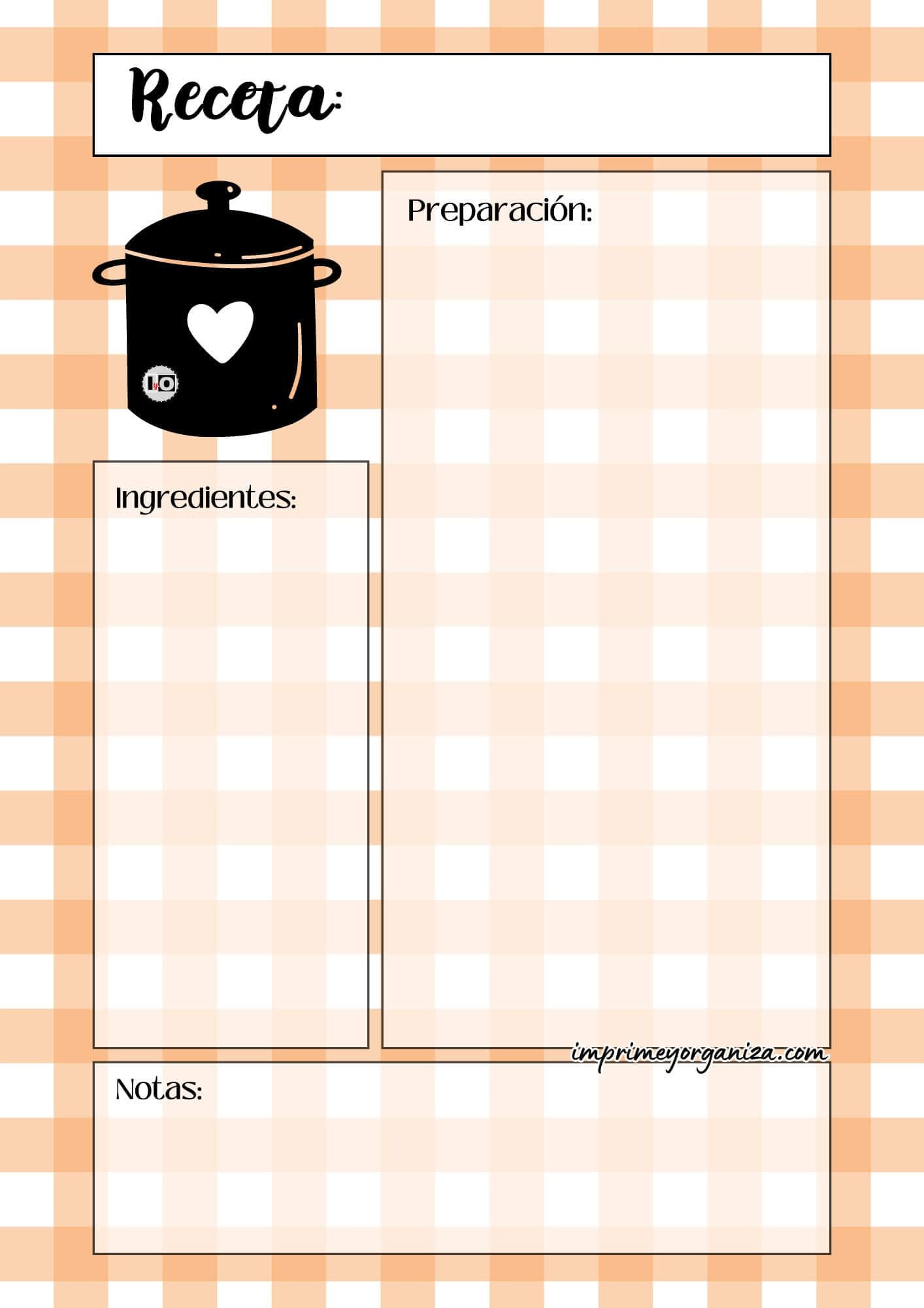 Receta Mosaico Naranja