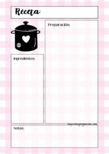 Receta Mosaico Rosa