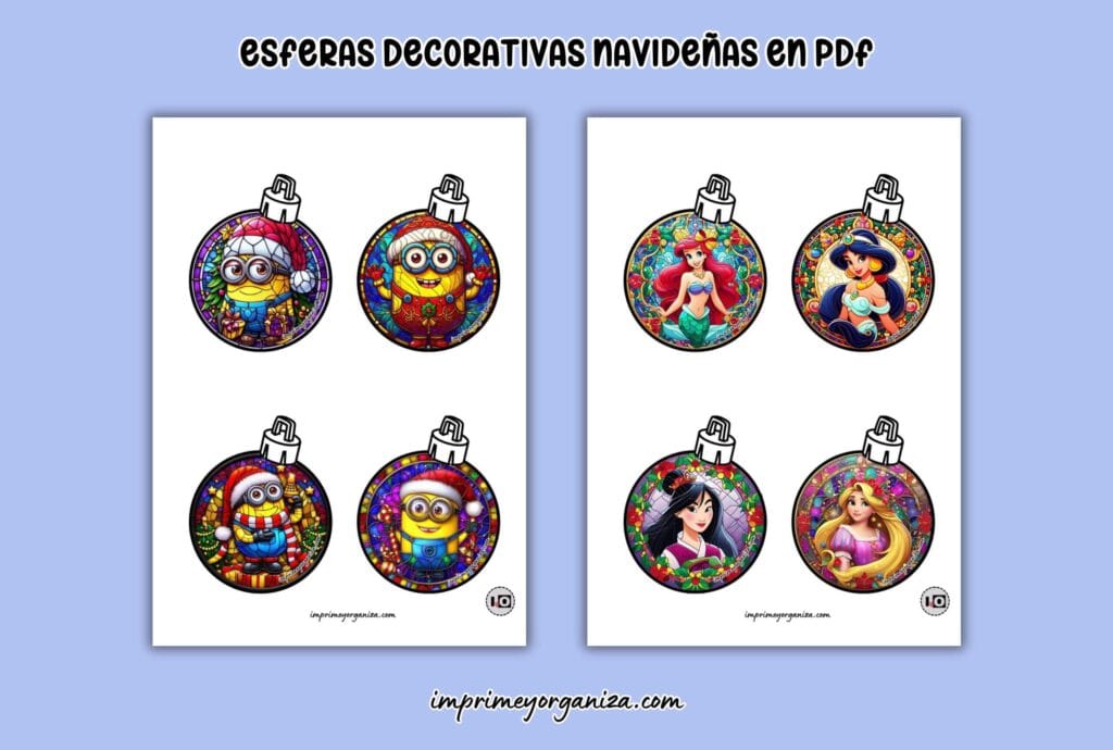 esferas navideñas gratis en pdf