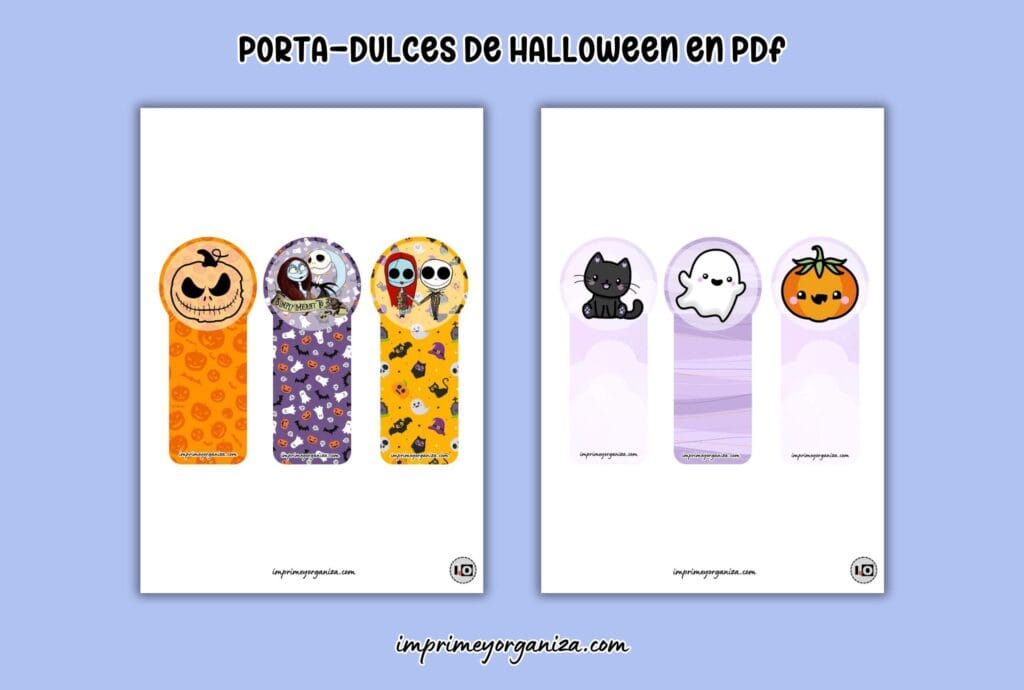 porta dulces de halloween gratis en pdf