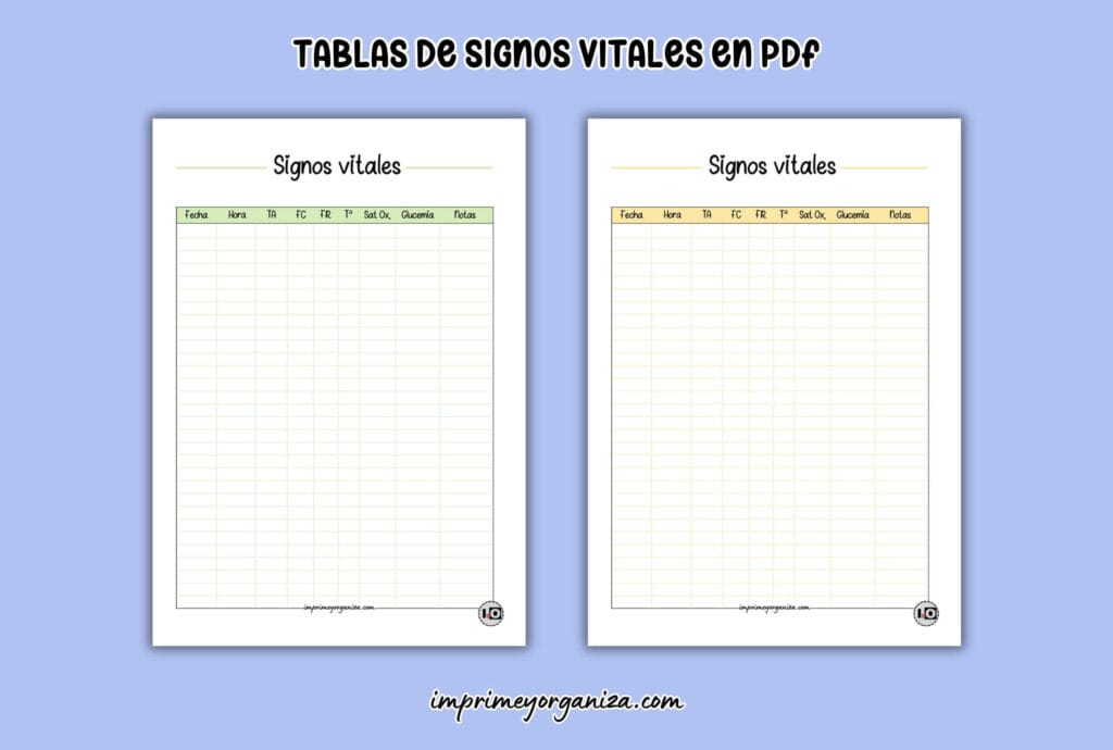 tablas de signos vitales en pdf