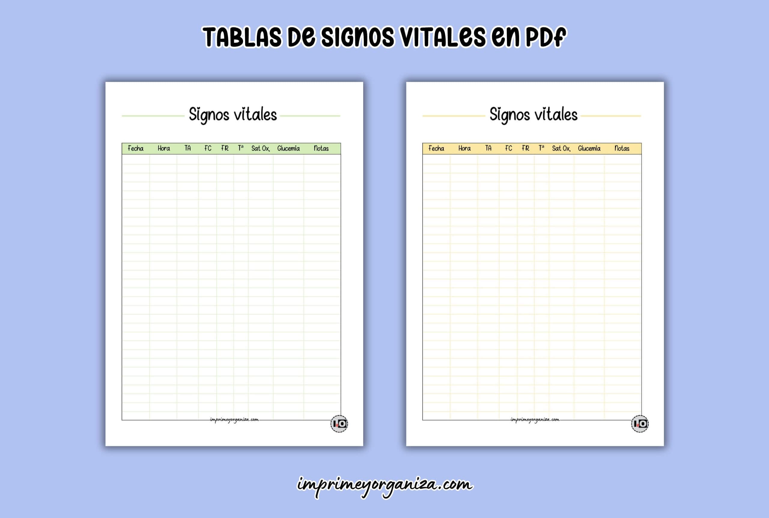 tablas de signos vitales en pdf