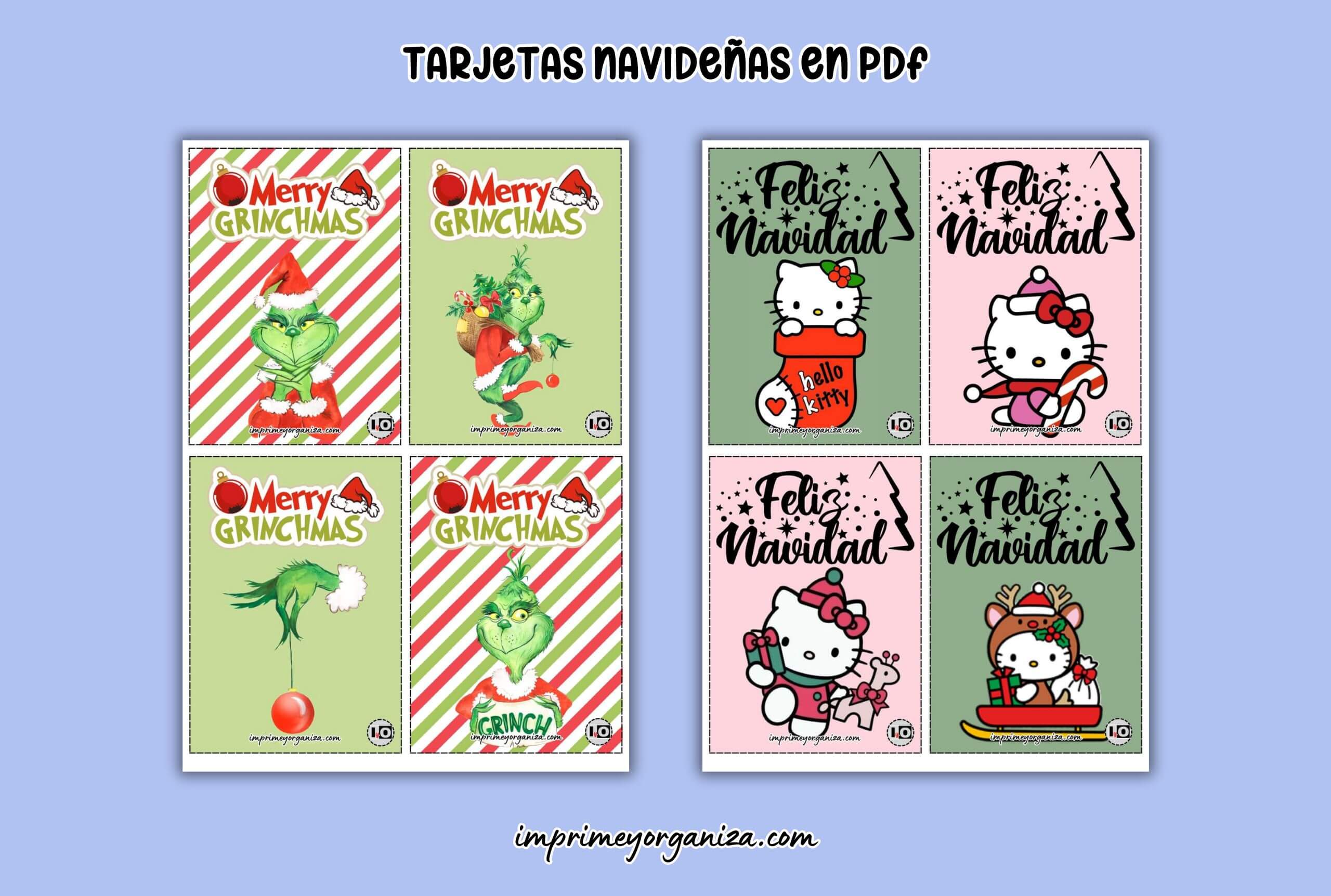 tarjetas navideñas gratis en pdf
