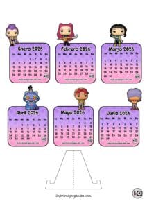 Calendario Armable de K-Pop Demon Hunters