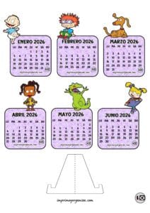 Calendario Armable de Los Rugrats