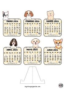 Calendario Armable de Perritos