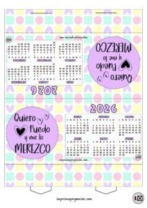 Calendario Carpa Quiero y Puedo