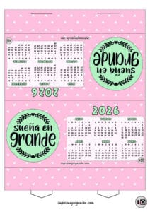 Calendario Carpa Sueña en Grande