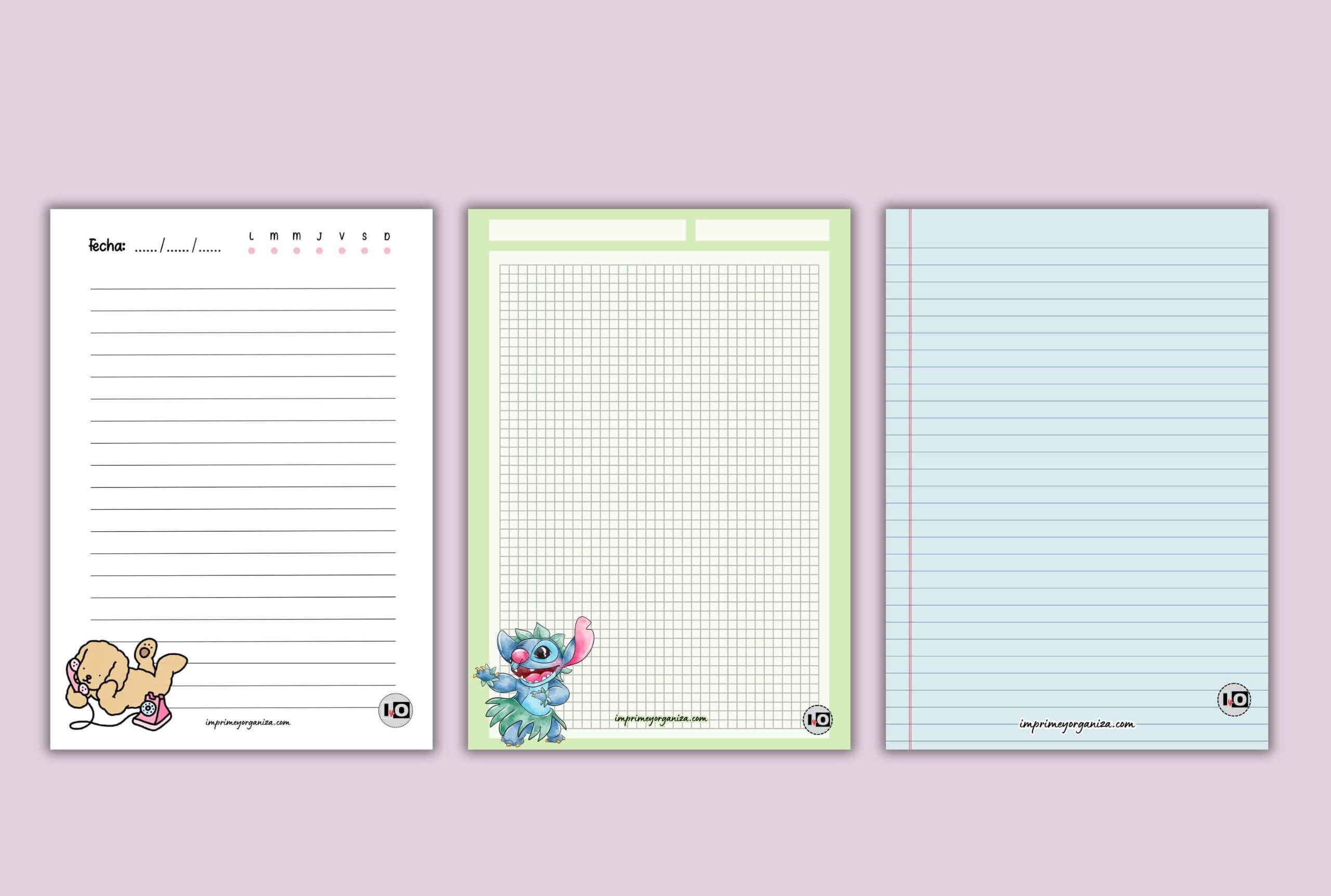 Hojas de papel para imprimir gratis