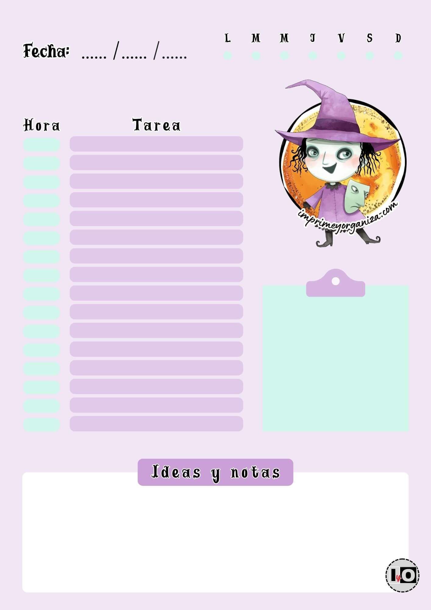 Planificador Diario Shock