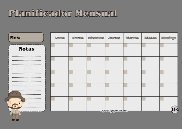 Planificador Mensual Jim