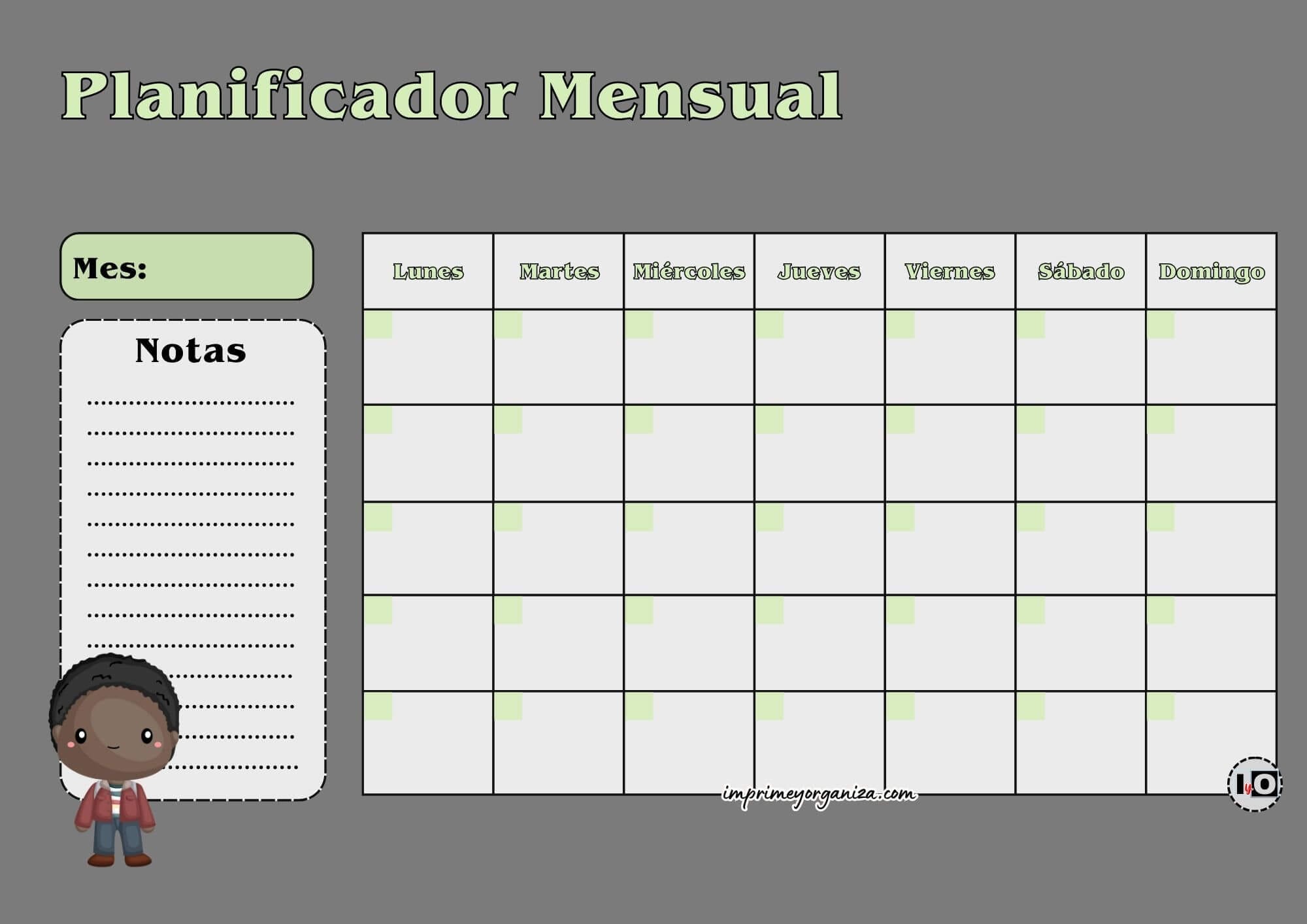 Planificador Mensual Lucas