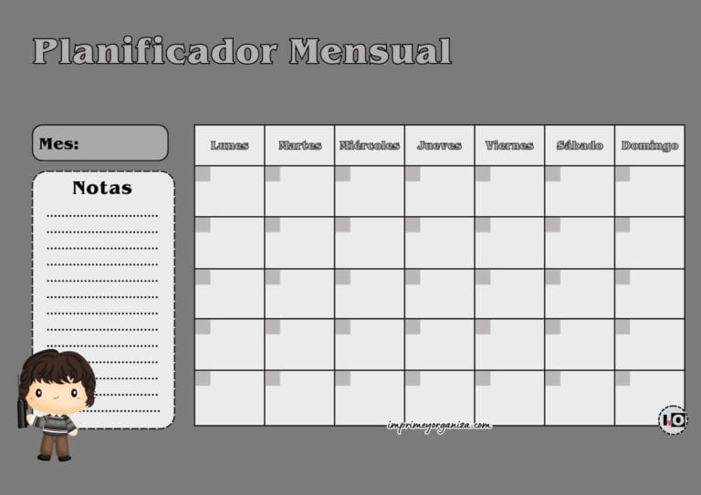 Planificador Mensual Mike
