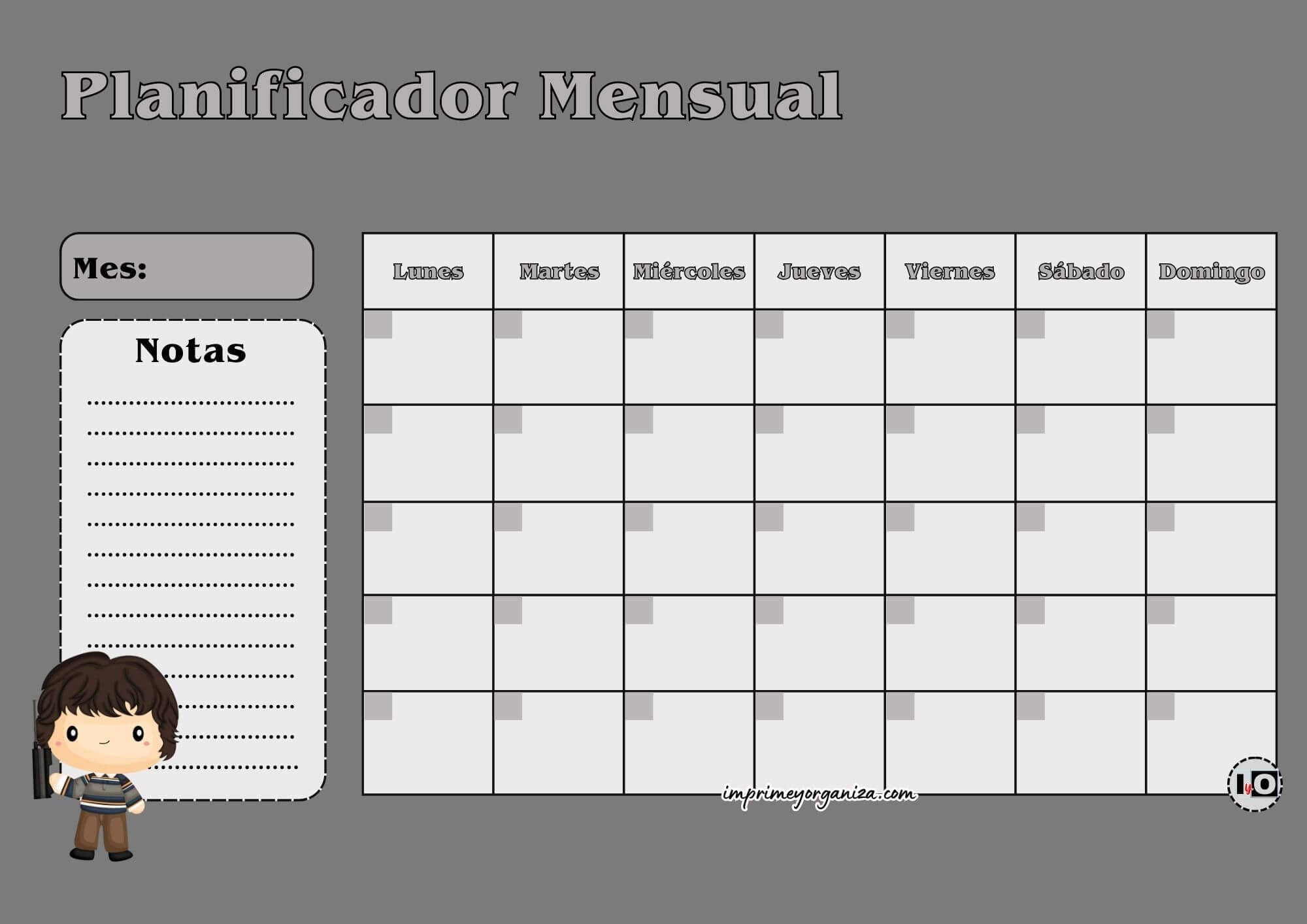 Planificador Mensual Mike