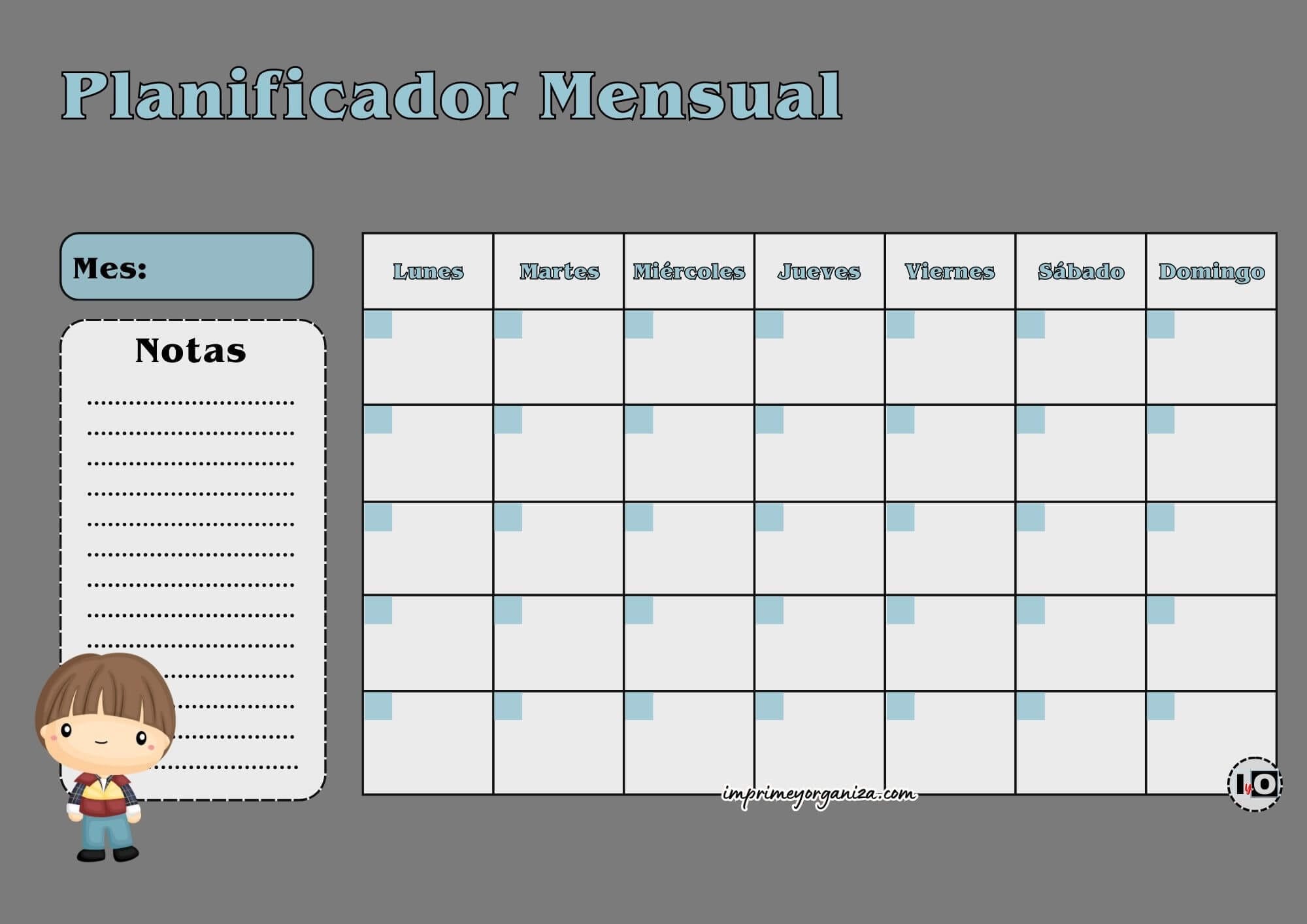 Planificador Mensual Will