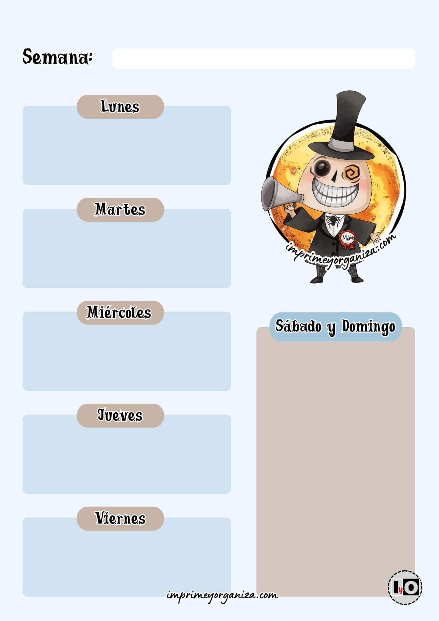 Planificador Semanal Alcalde