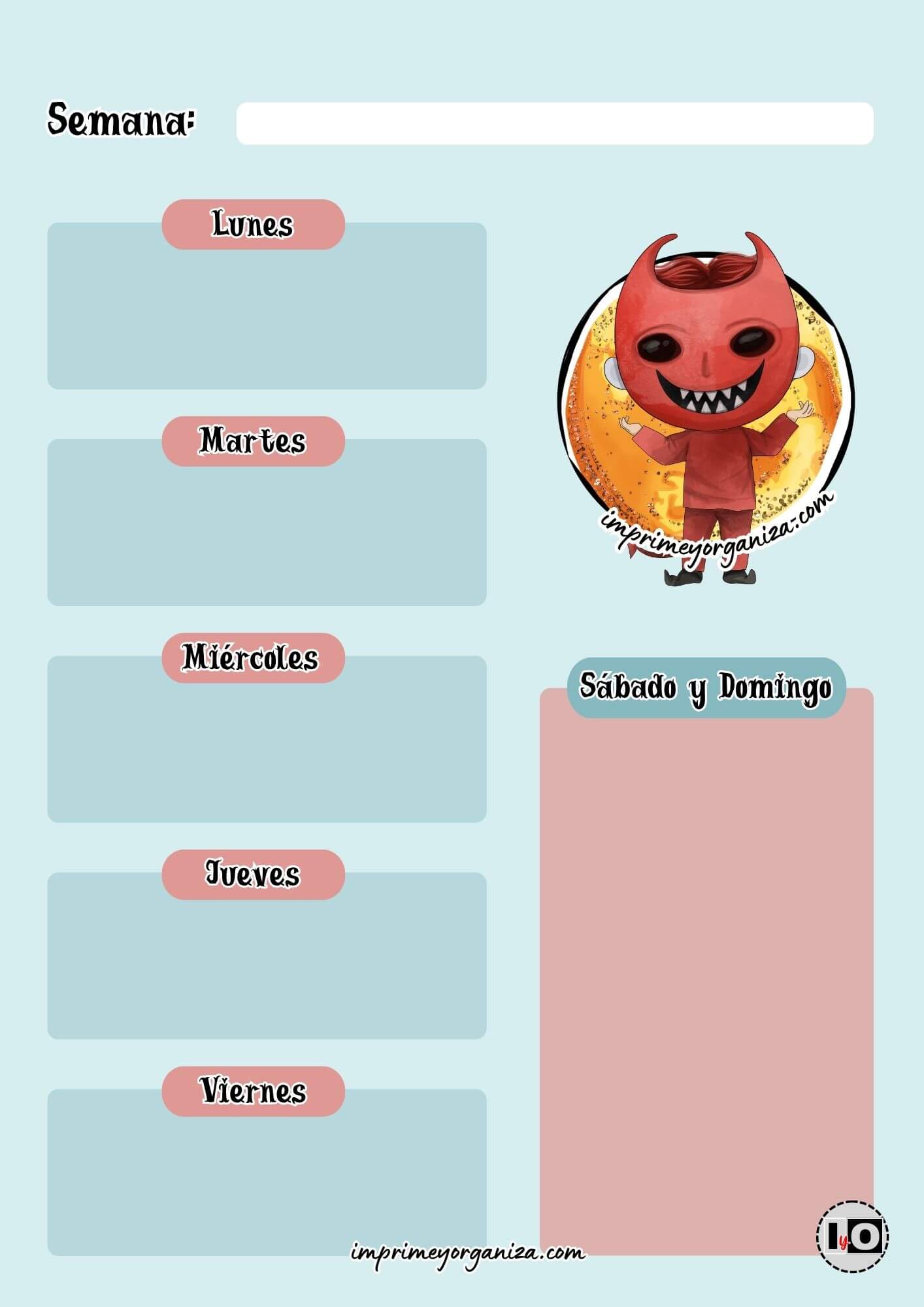 Planificador Semanal Lock
