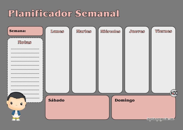Planificador Semanal Once