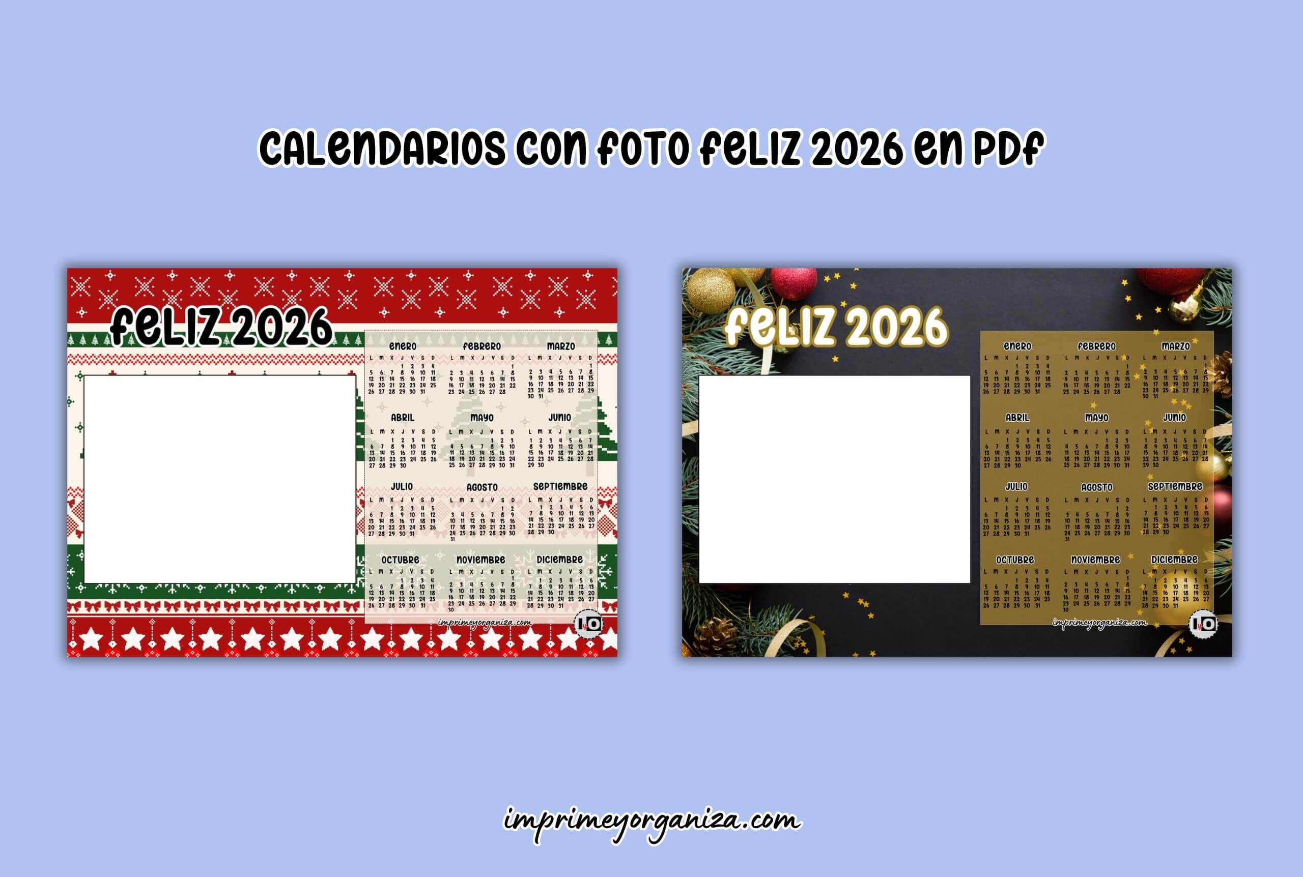 calendarios foto feliz 2026 en pdf