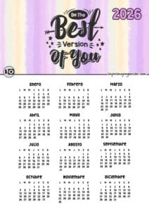 Calendario 2026 Best