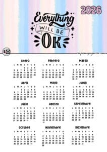 Calendario 2026 Everything