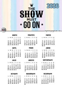 Calendario 2026 Show