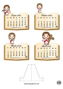 Calendario Armable 2026 Jesús