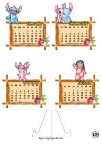 Calendario Armable de 2026 Stitch