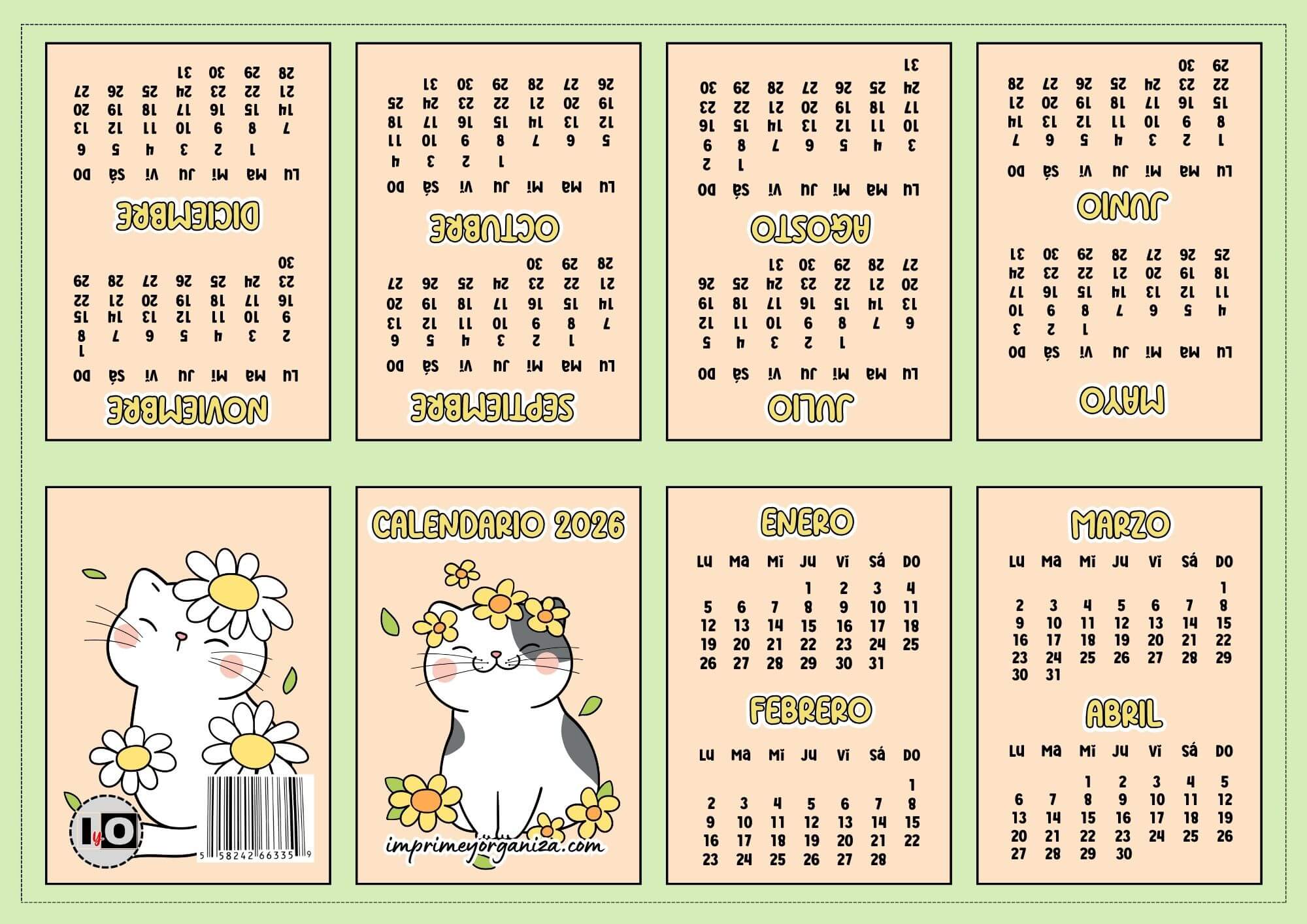 Mini-calendario de Gatitos
