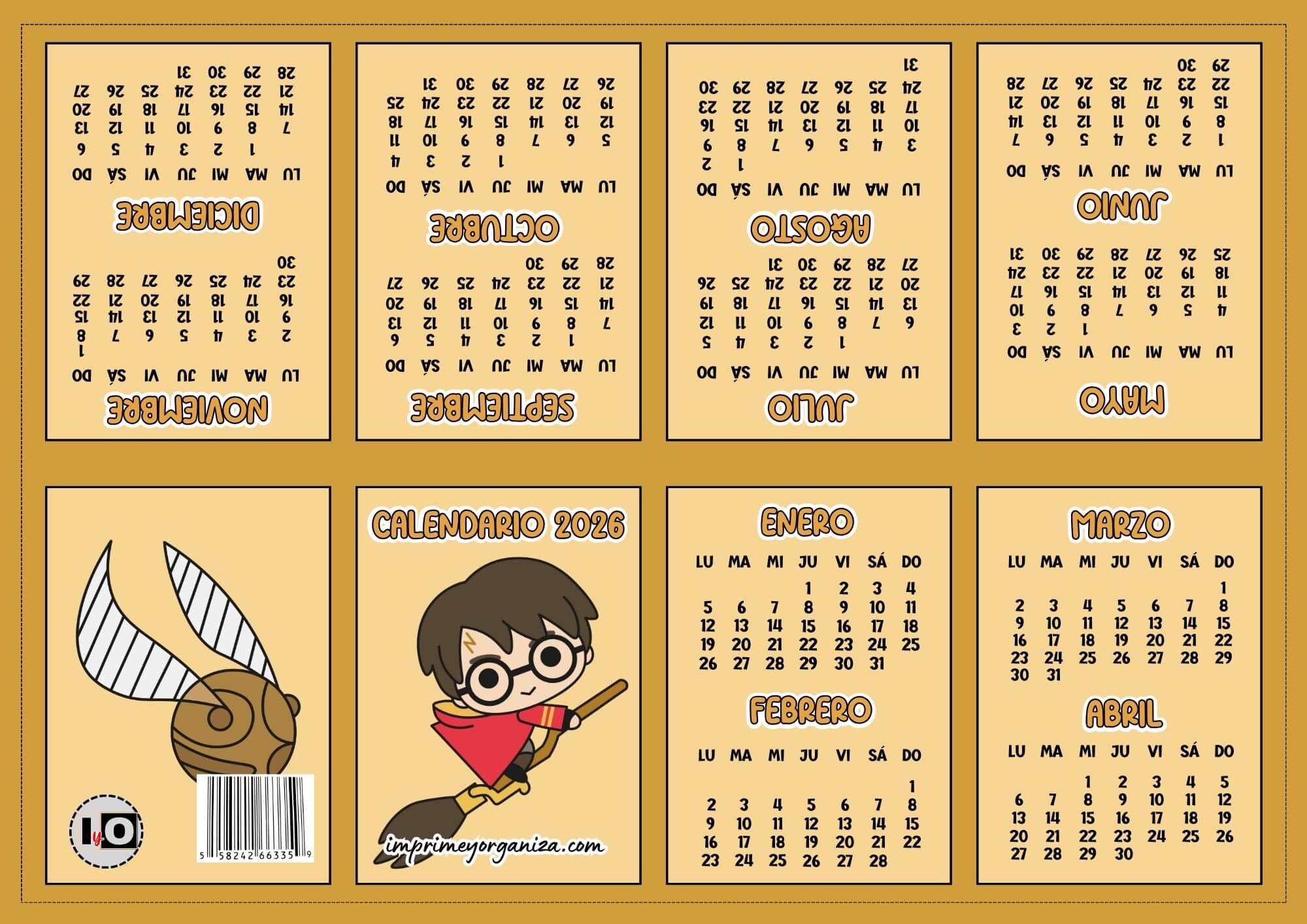 Mini-calendario de Harry Potter