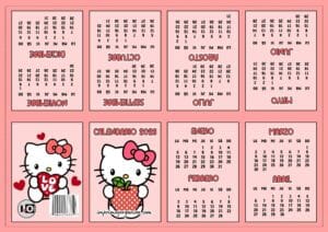 Mini-calendario de Hello Kitty