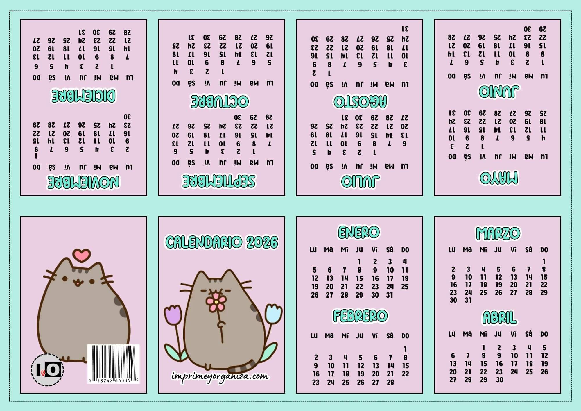 Mini-calendario de Pusheen