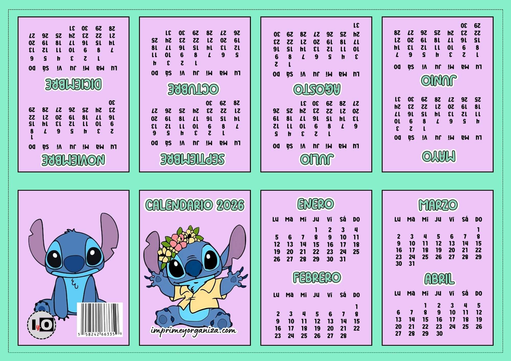 Mini-calendario de Stitch