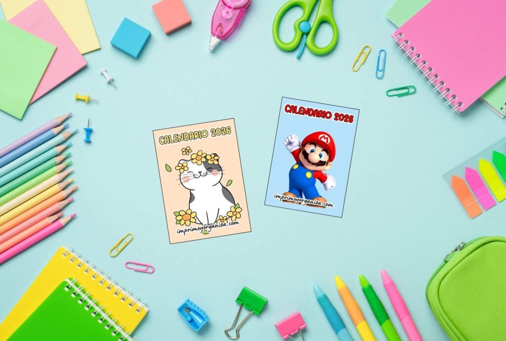 minicalendarios de bolsillo 2026 en pdf