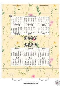 Calendario Carpa Flores Silvestres