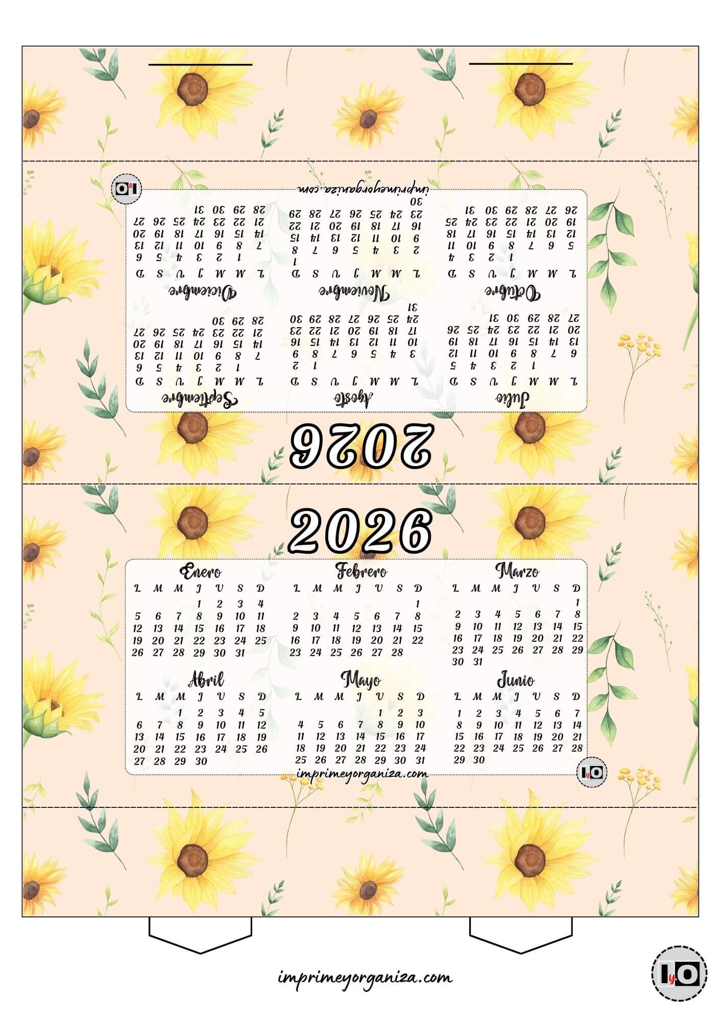 Calendario Carpa Girasoles