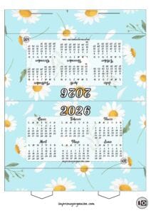 Calendario Carpa Margaritas