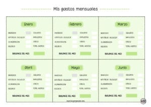 Gastos Mensuales del Hogar Verde