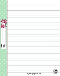 Hoja de carpeta Nº3 Hello Kitty