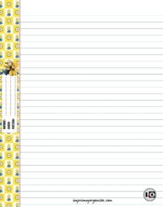 Hoja de carpeta Nº3 Minions