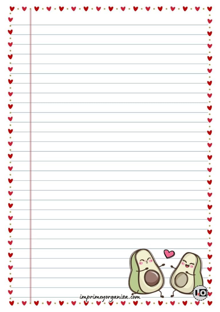 Hoja de carta aguacates