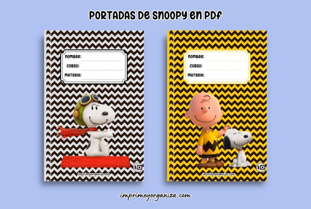 portadas de snoopy en pdf gratis