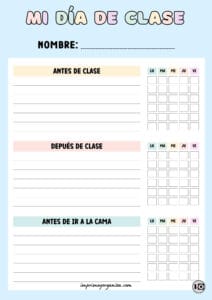 Día de clase azul