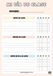 Día de clase naranja