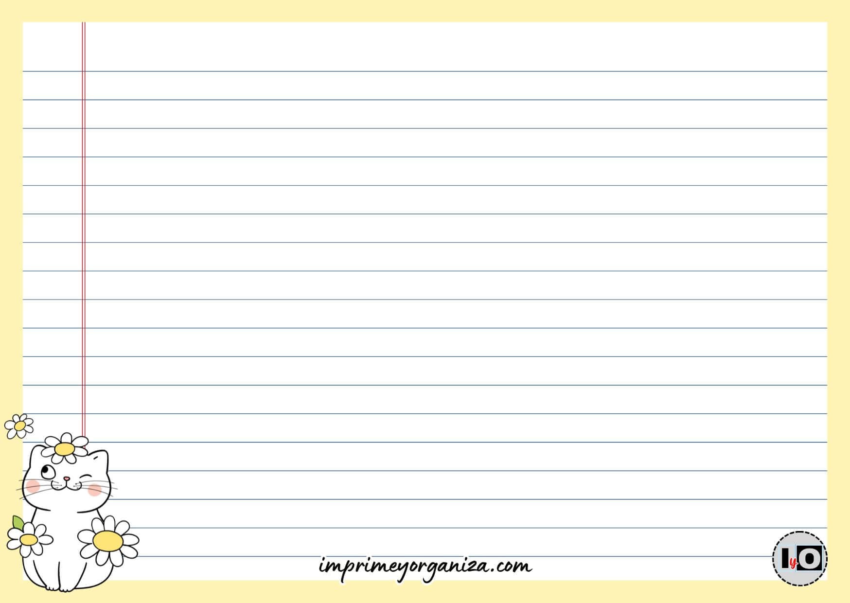 Flashcard gatito amarillo