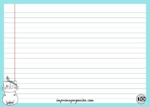 Flashcard gatito azul