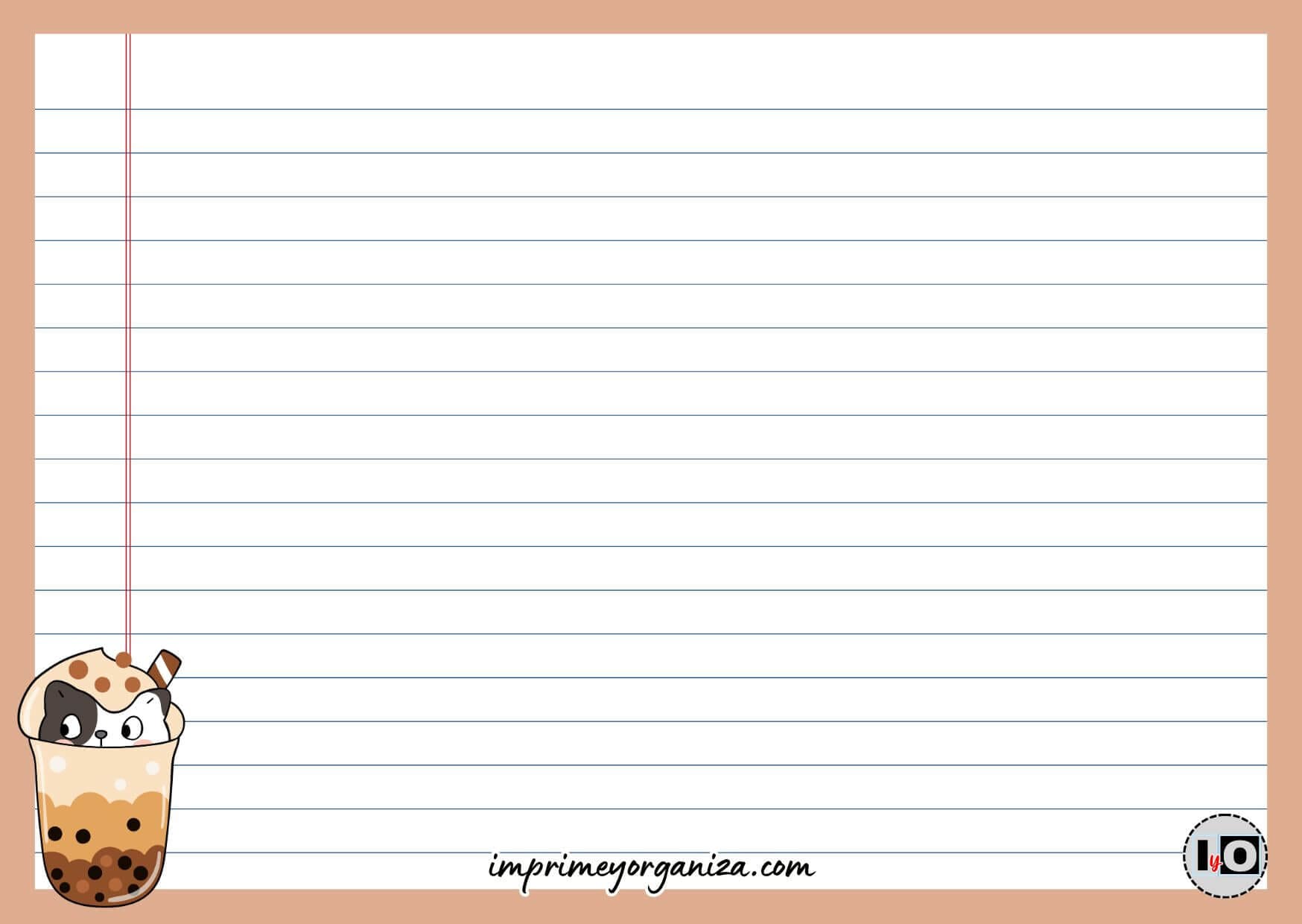 Flashcard gatito marrón