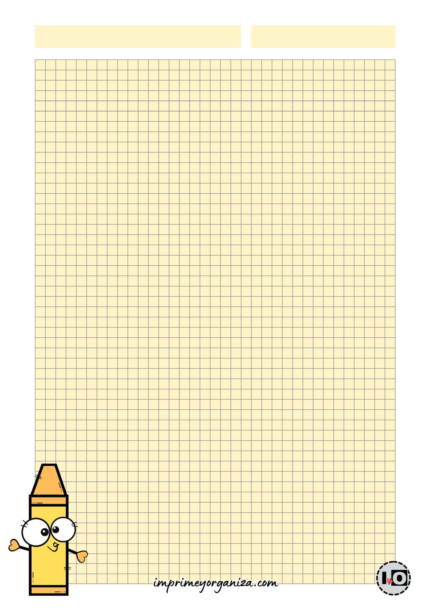 Hoja tamaño A5 Crayola Amarilla